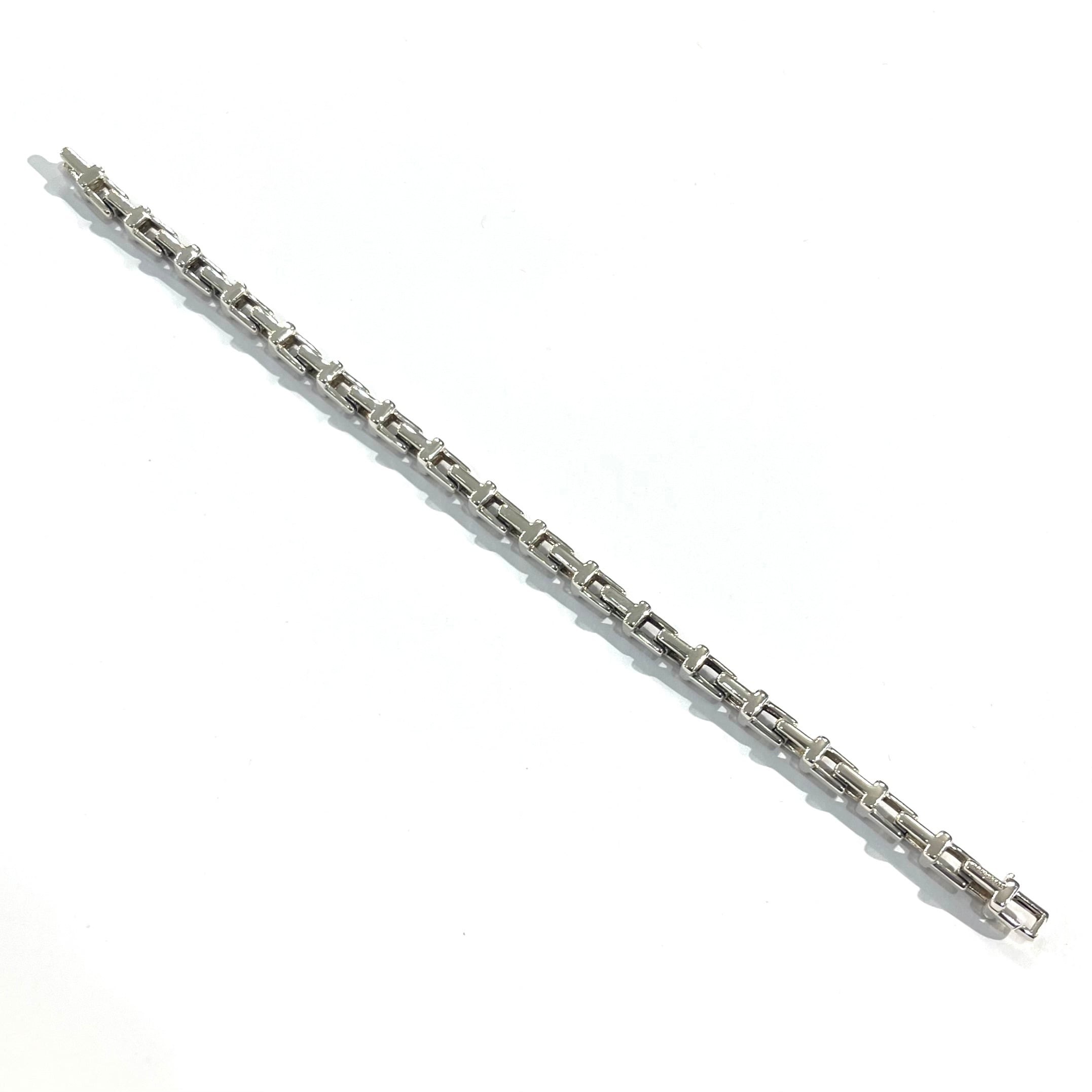 激レア【TIFFANY&CO. 】2492 Tモチーフ リンクシルバーブレスレット