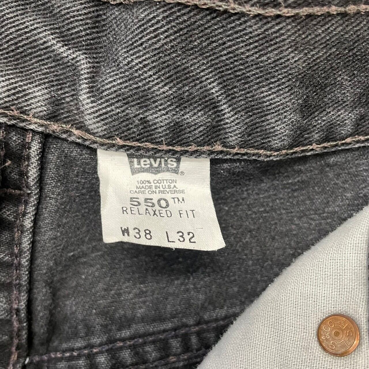 00's Levi's 550 ブラックデニム　made in usa