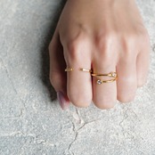 S925 TINY ZIRCONIA RING SILVER