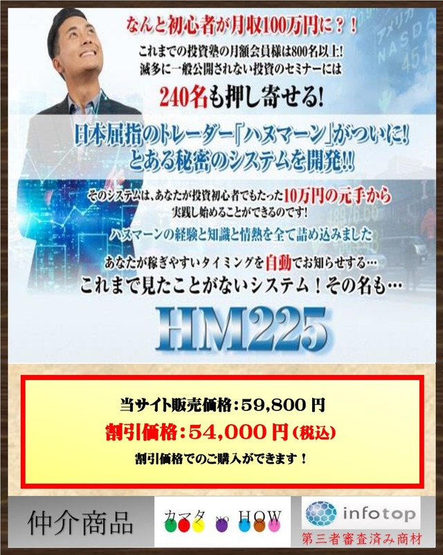 初心者でもトレード月収100万円！日経225先物トレードノウハウ＋シグナル配信システム