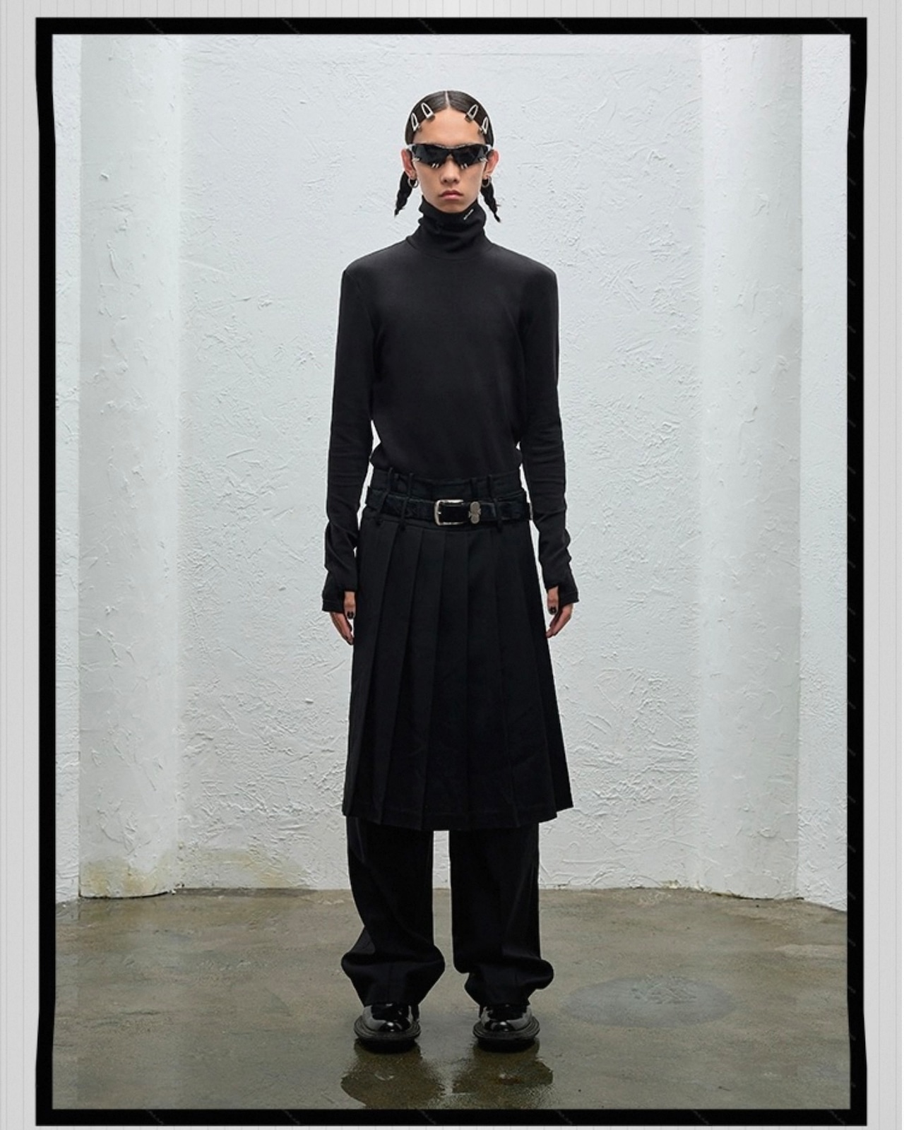 BALIANG Removable Pleated Half Skirt