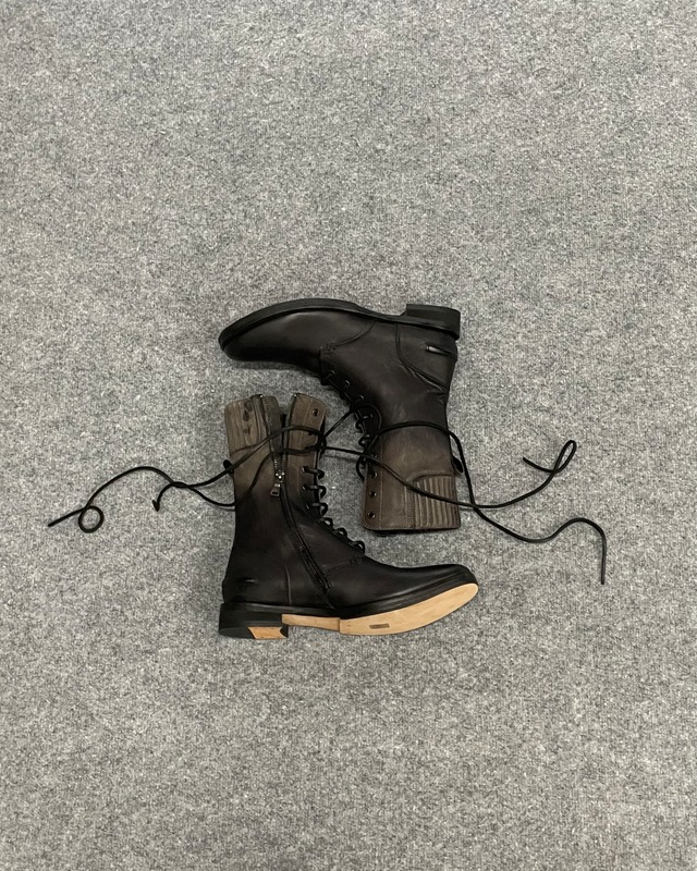 【Neil Barrett】Tactical lace-up zip boots