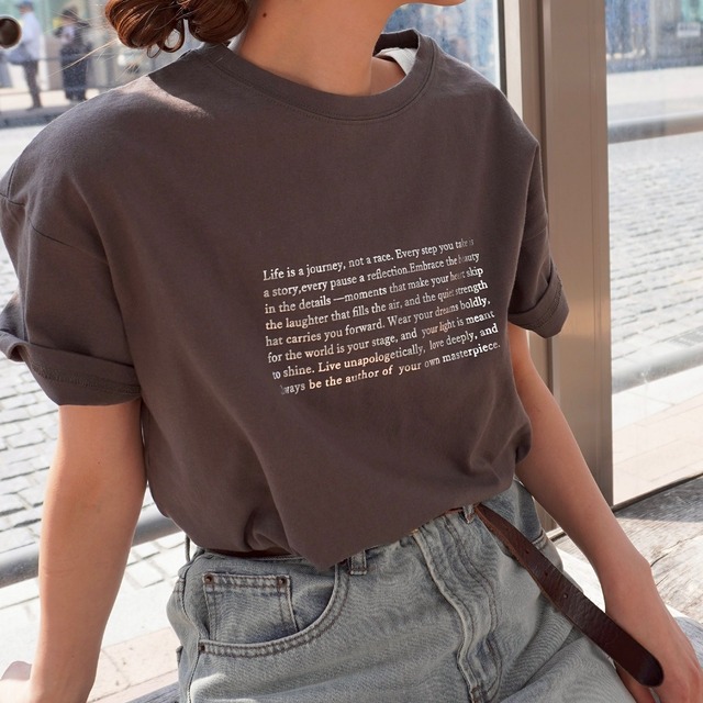 箔プリントロゴTシャツ　5152186 (0501)