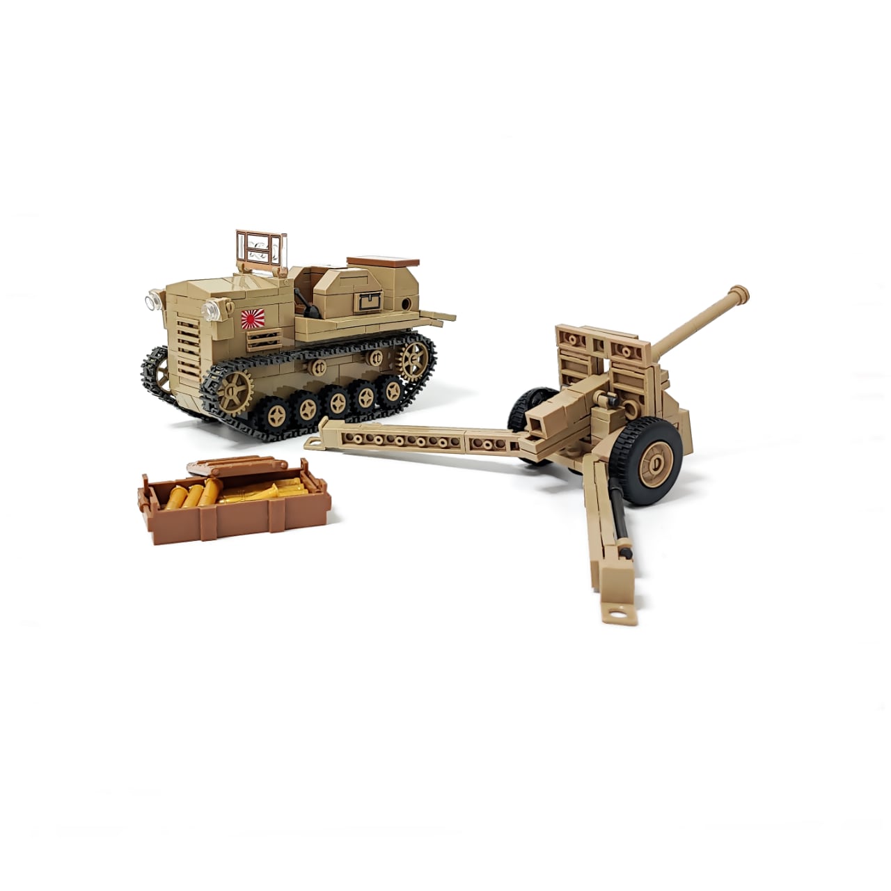 日本 九八式四屯牽引車シケ 機動九〇式野砲 462PCS ESシリーズ