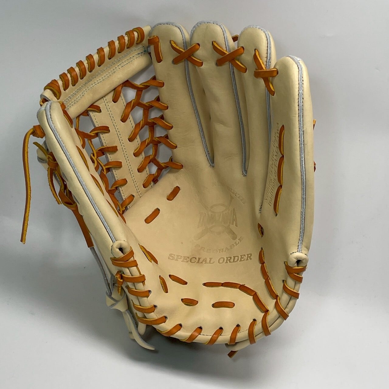 【軟式】玉澤 外野グローブ(本体:キャメル 紐:タン)タマザワ_05