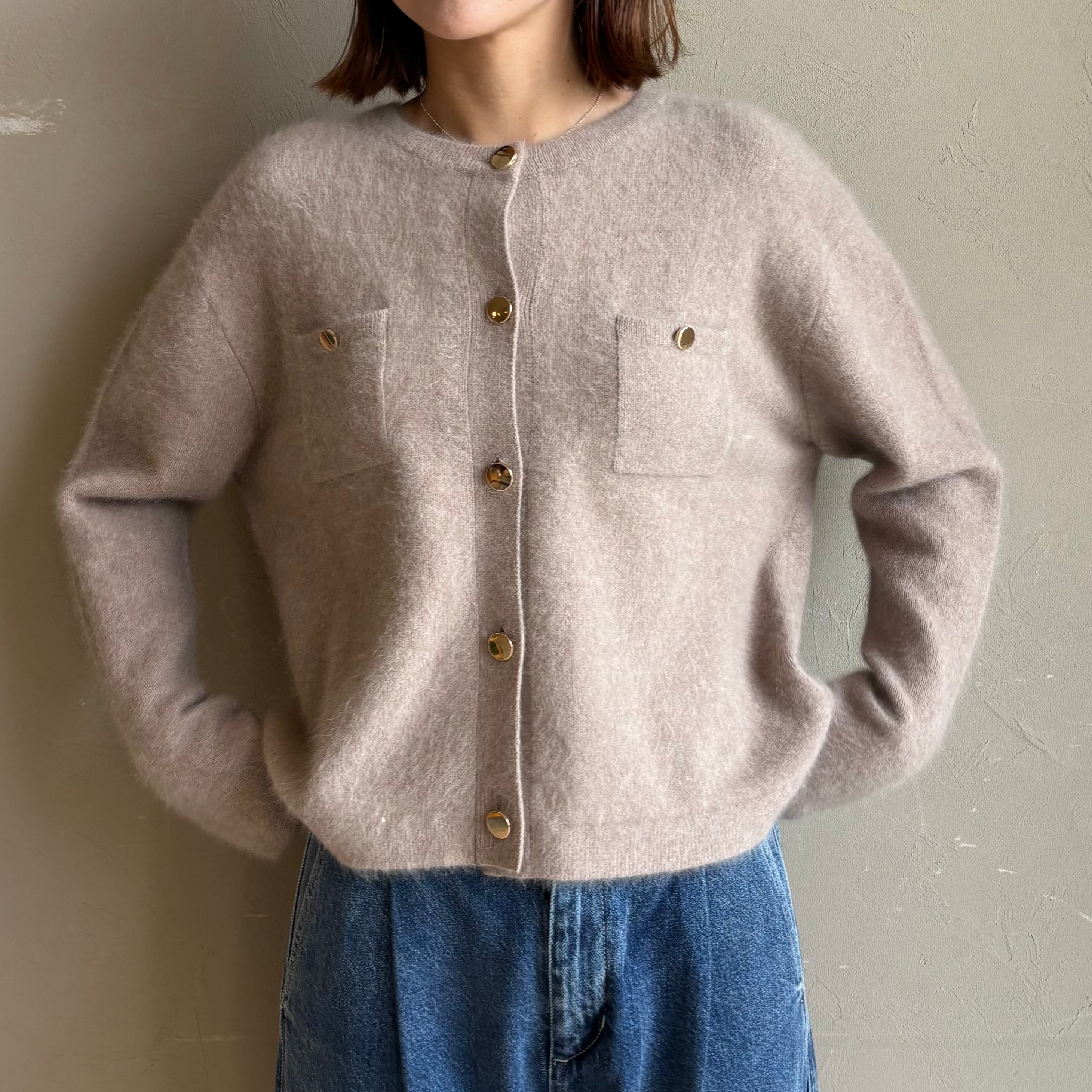 《 9/30までご予約|9/下旬~入荷 》【 LILLY LYNQUE 】Fox Blend Knit JK