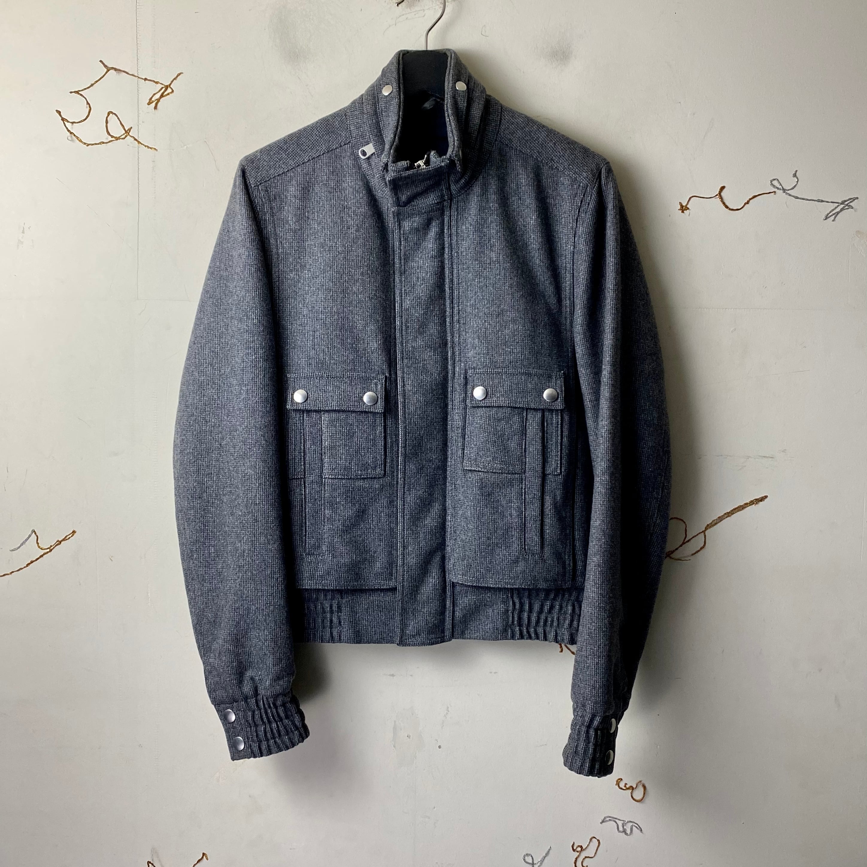 08AW DIOR HOMME by Kris Van Assche wool blouson | NOIR ONLINE