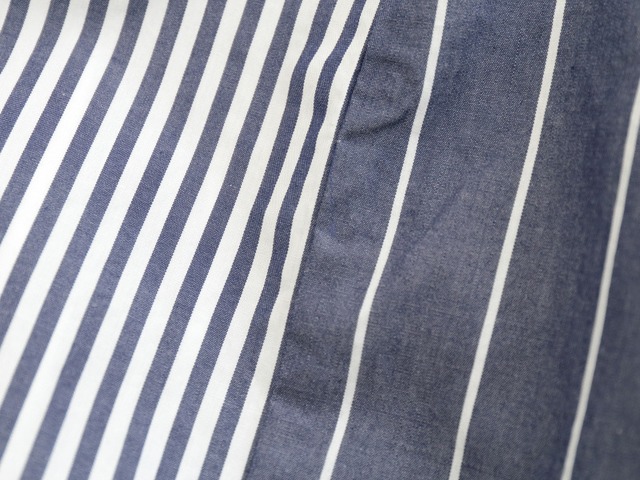 プリット prit ブロードストライプパターンミックスタックスカート(P70221)ネイビー【レターパックプラス可】