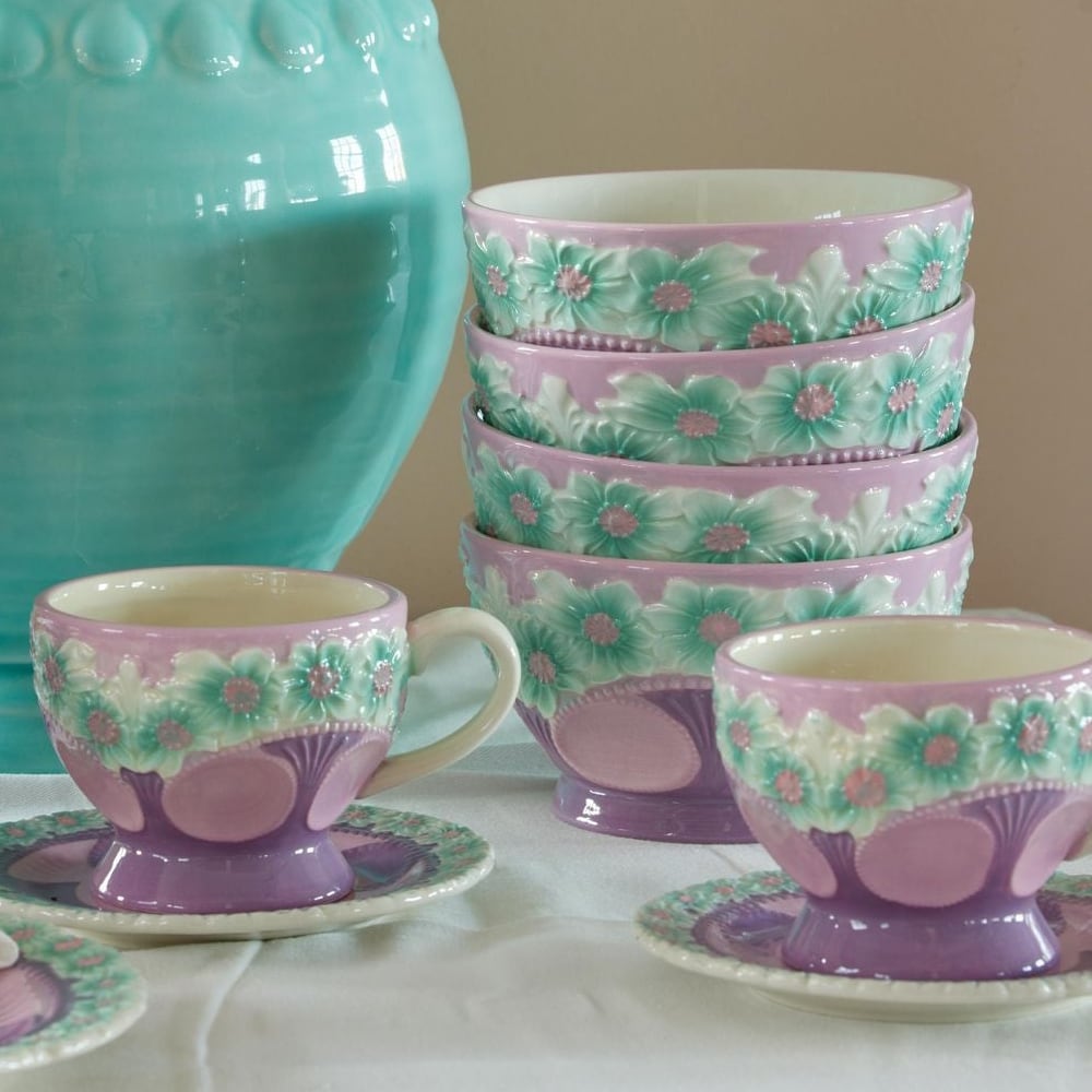 再入荷！【rice】 セラミックボウル フラワーエンボス／ボウル直径12