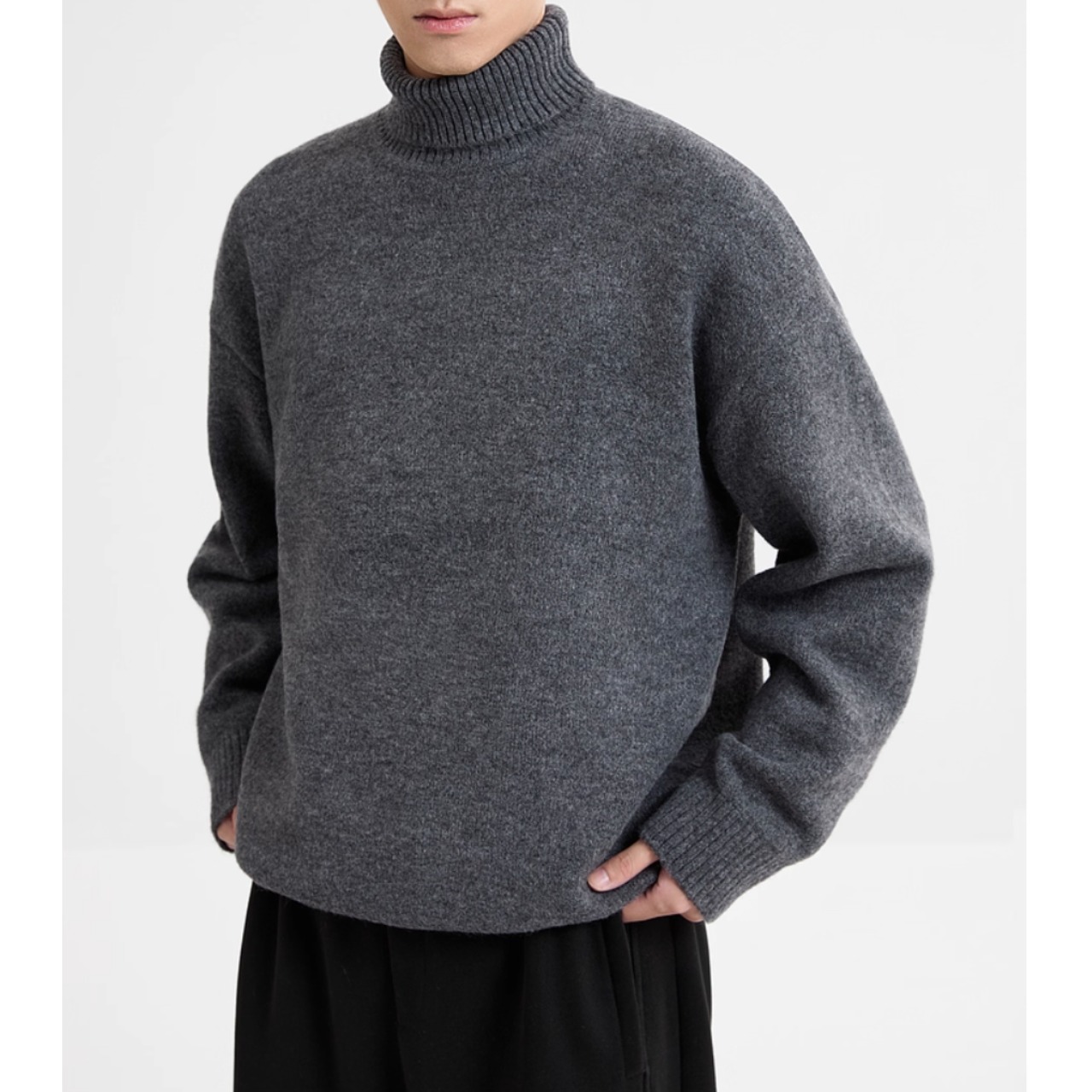 オーバーサイズ タートルネックニット af0404