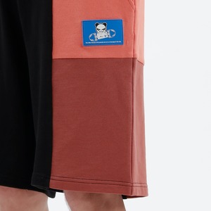 【HIPANDA ハイパンダ】メンズ ショート スウェットパンツ MEN'S SHORT SWEAT PANTS / DARK BLUE・ORANGE