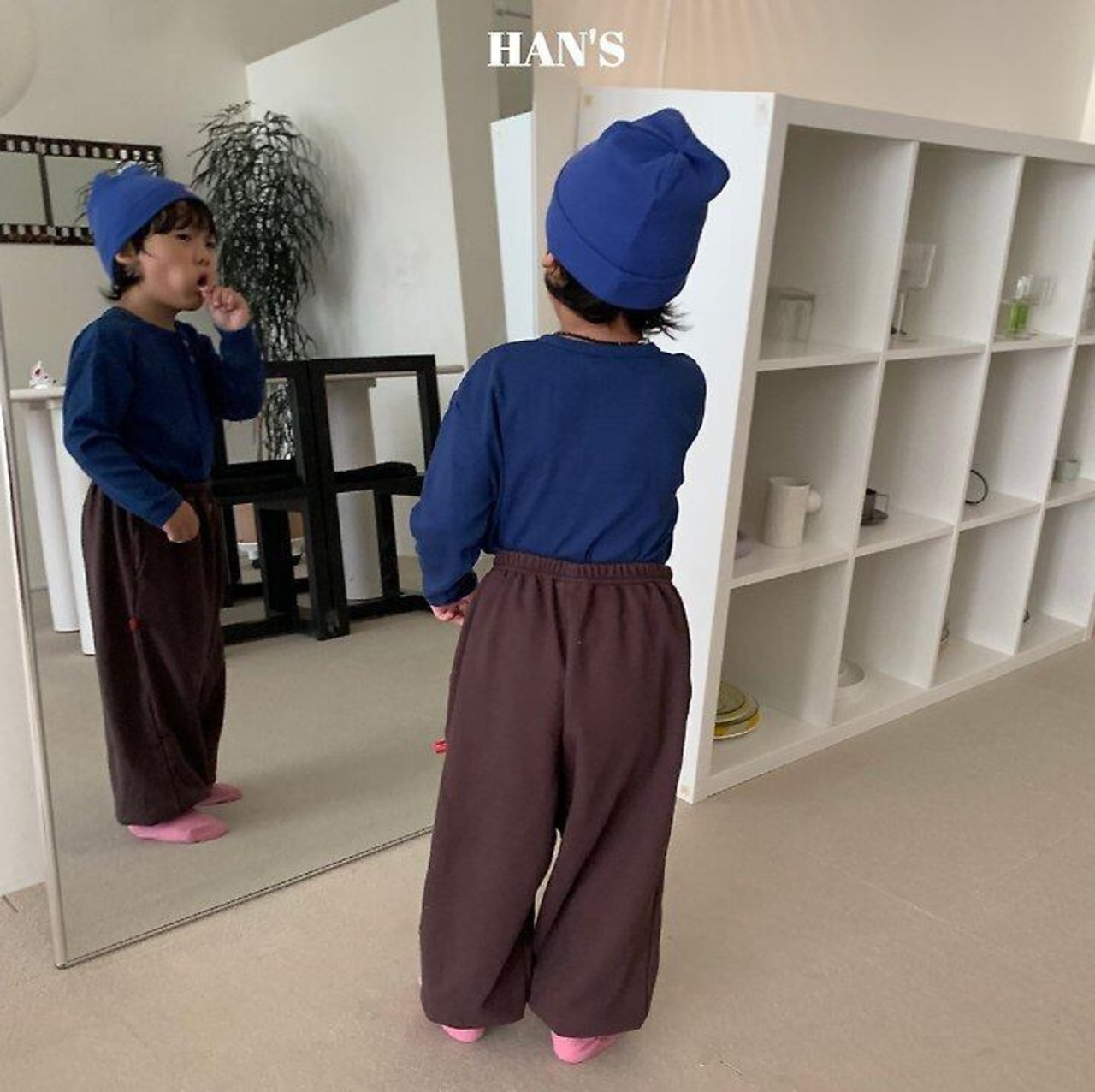 韓国子供服 / 26Autumn / 〖取寄〗Hans / カラーボタンT / キッズ服 / ジュニア服 *XS~JM*