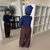 韓国子供服 / 26Autumn / 〖取寄〗Hans / カラーボタンT / キッズ服 / ジュニア服 *XS~JM*