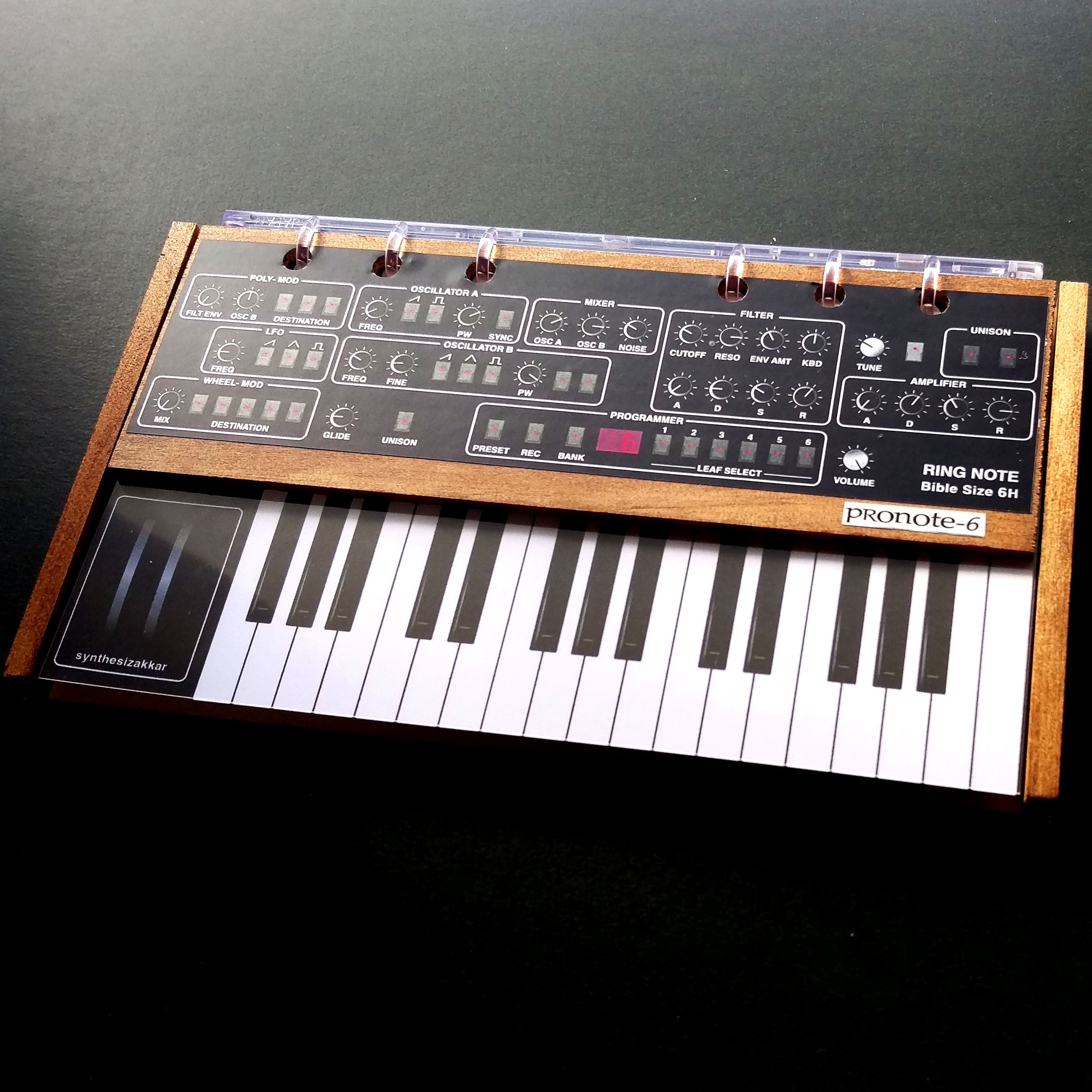 手帳・ノート】シンセサイザーノートProNote-6 Ver.2 | シンセサイザッカー