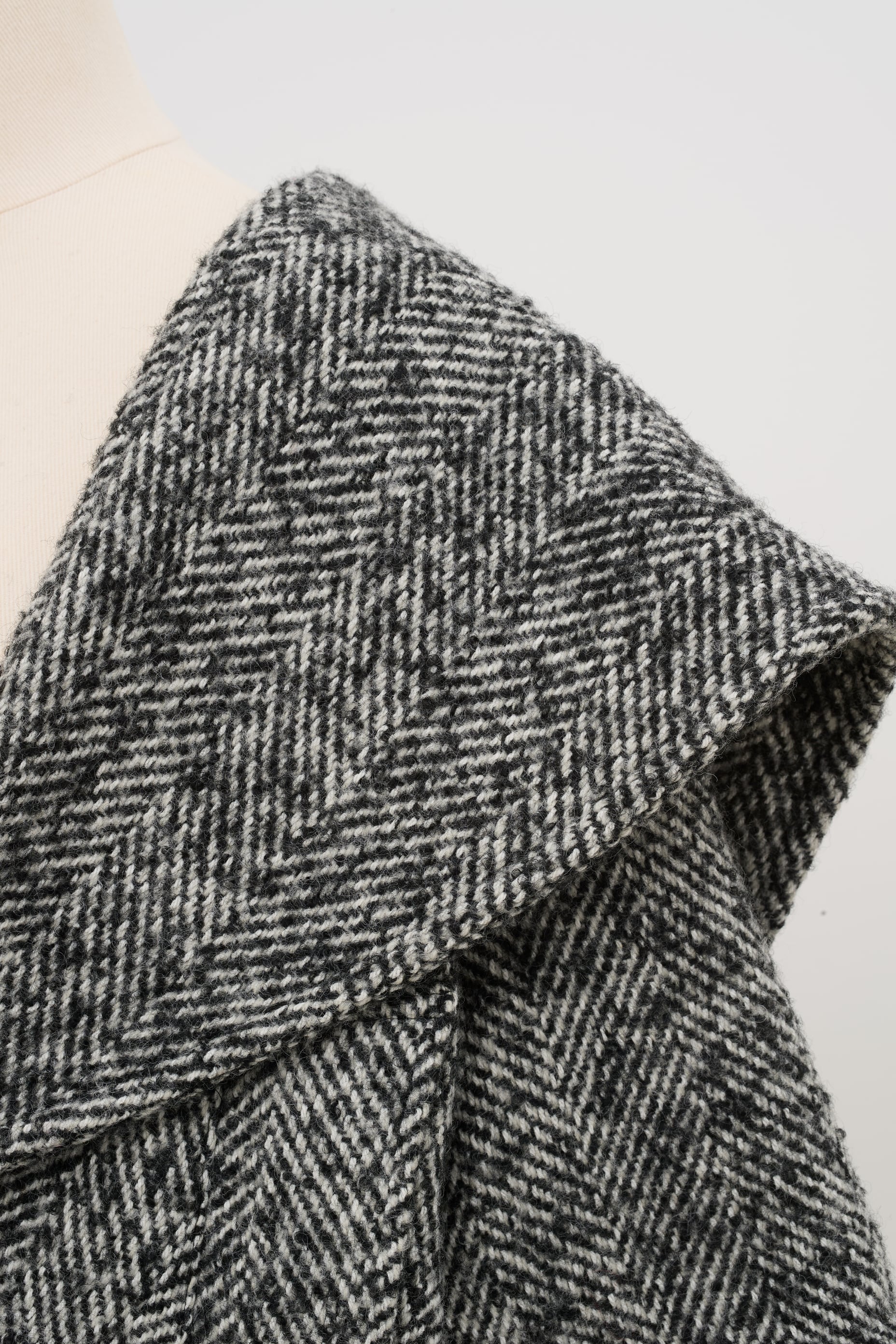 ビックカラーショートコート Josette ネップツイード | Cygne 