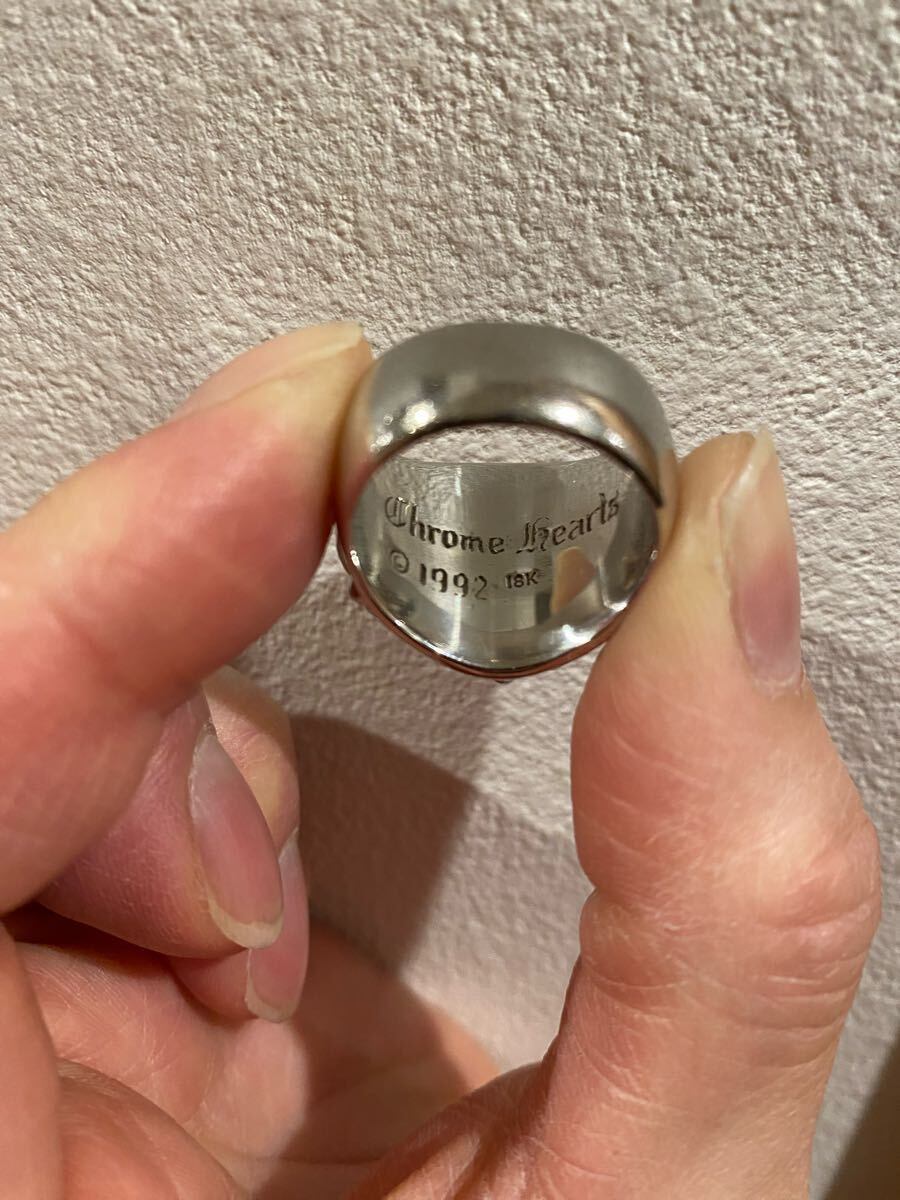 CHROME HEARTS クロムハーツ キーパーリング パヴェダイヤ ホワイト