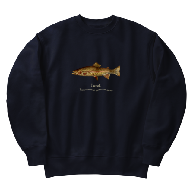 Brook 魚　スウェット Sサイズ ネイビー Brook スウェット Brook 魚 スウェット Sサイズ ネイビー brook