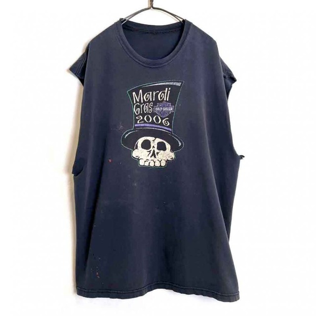 【HARLEY DAVIDSON】Vintage Cut-Off Sleeve T-Shirt【2006s】