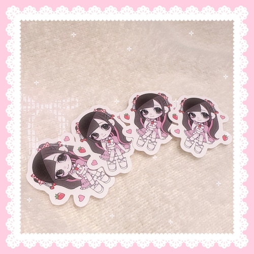 なぎ♡イラストステッカー2枚セット（送料込み）