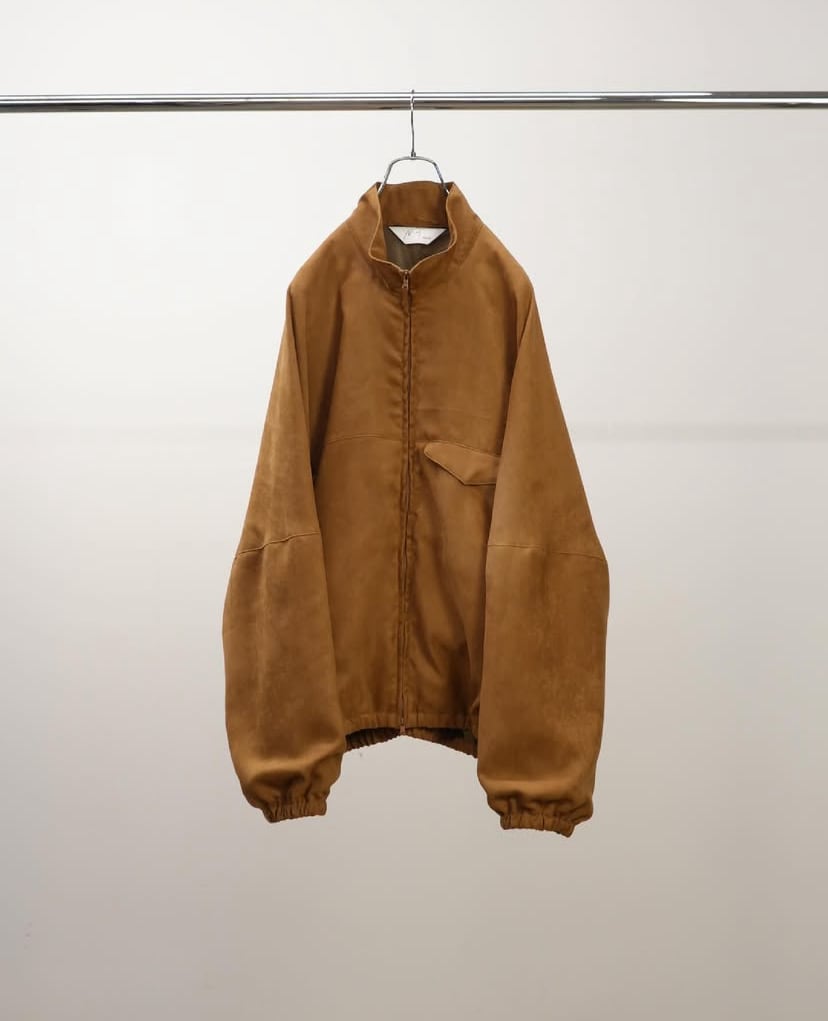 25AW】ANCELLM VEAGAN SUEDE KIMONO BLOUSON (BROWN) ANC-JK56 | IAAAM