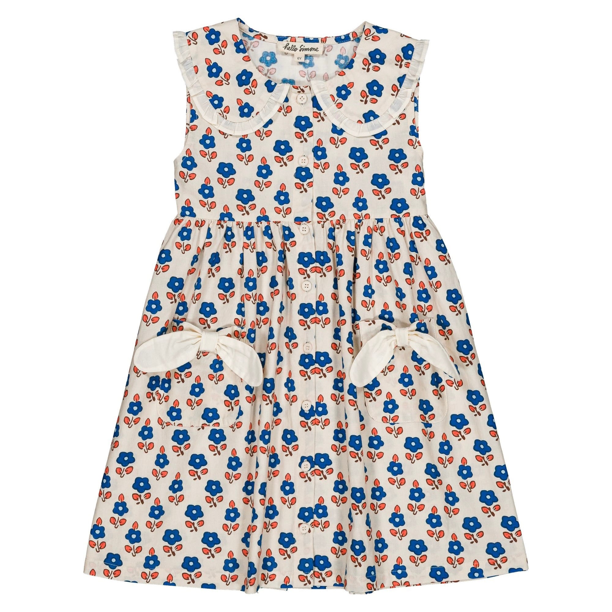 《hello Simone 2026SS》Françoise dress / Sablet Blue / kids