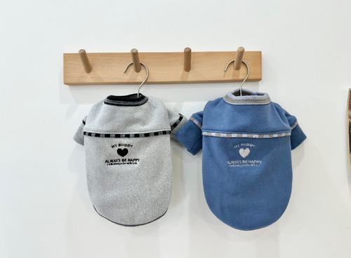 【ZooBico】予約販売　MY BUDDY 刺繍入り あったかフリーススウェット