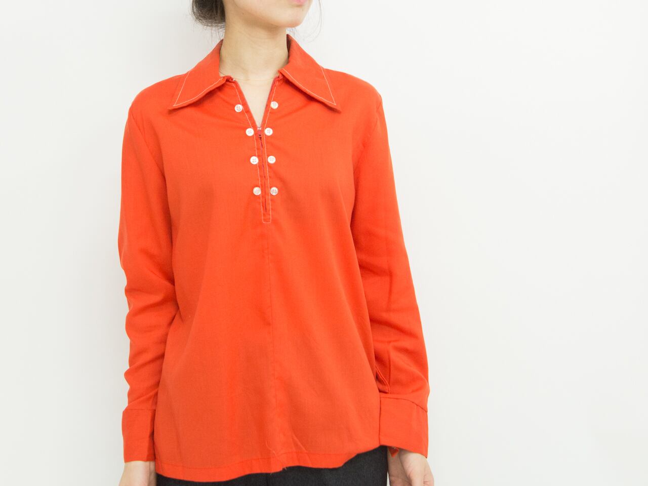 【Made in USA】 Zip up shirt（アメリカ製 ジップアップシャツ）1a