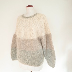Cable mohair sweater
