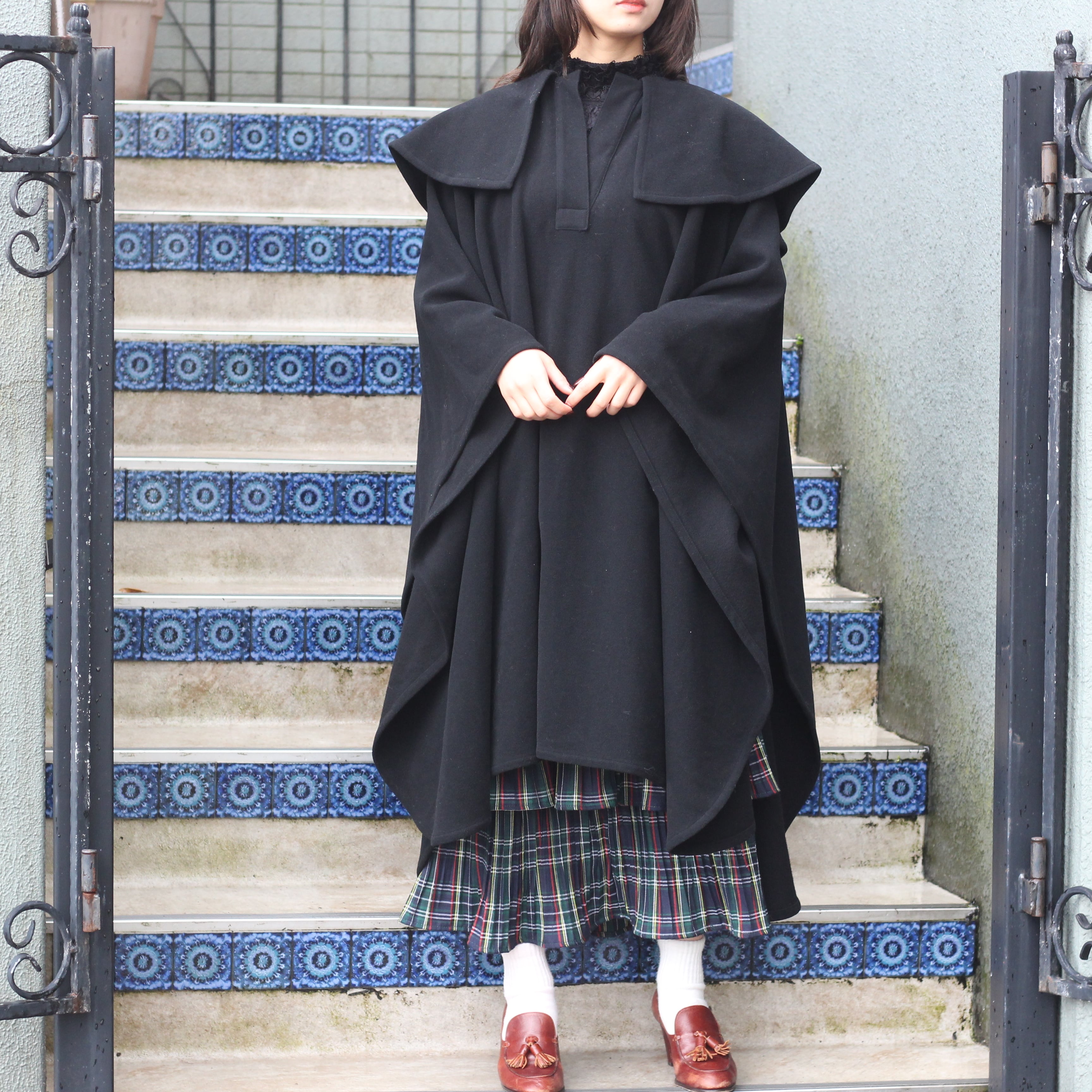 COMME des GARCONS WOOL OVER CAPE COAT PONCHO/コムデギャルソン