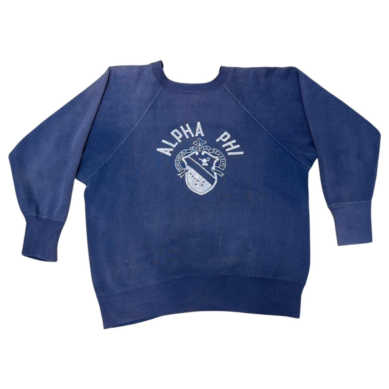 1950〜60's ナス紺 前V セットイン vintage sweat | vintagemafia