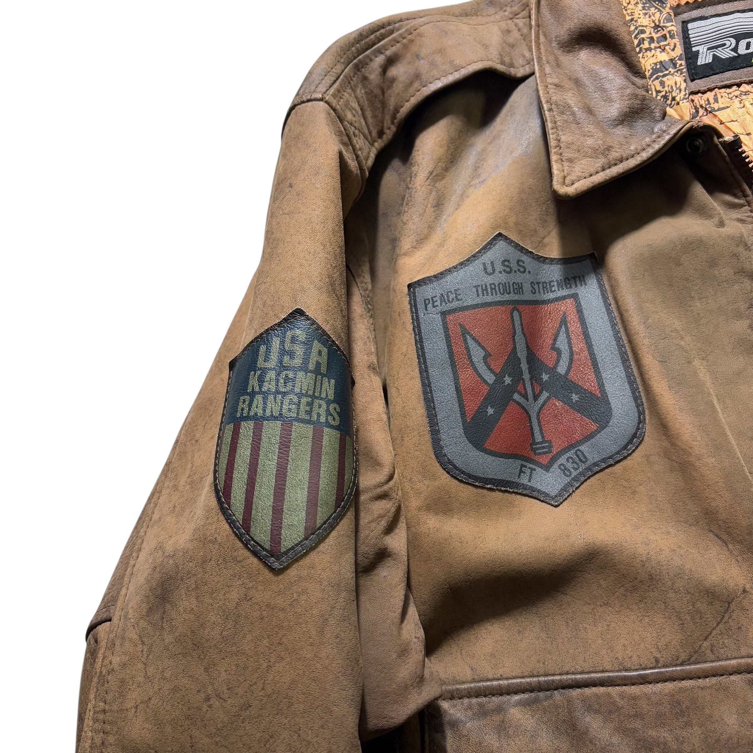 unknown vintage “A-2 type” leather flight jacket | NOIR ONLINE