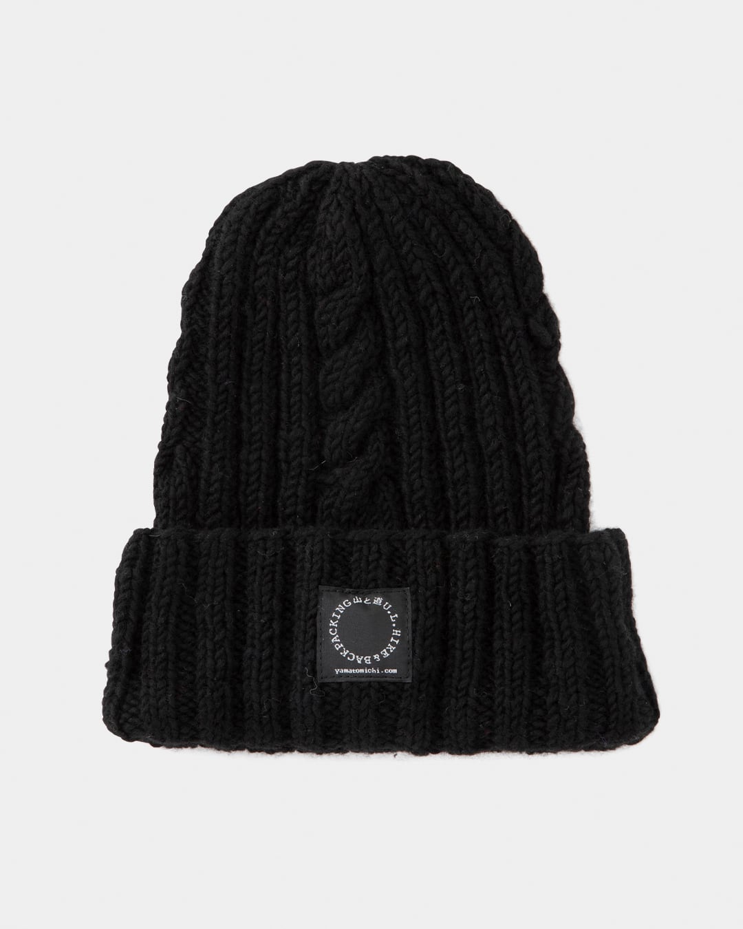 山と道 / Merino Knit Cap - Unisex #Black
