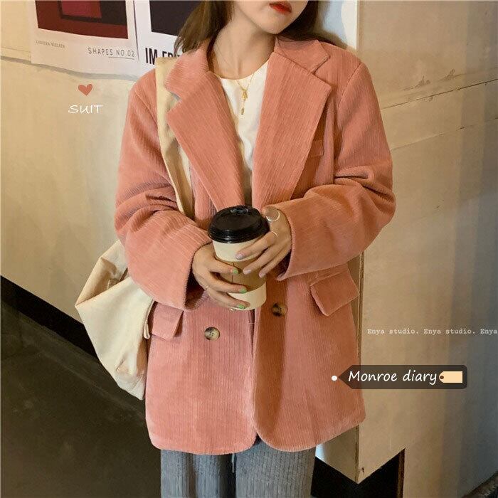 ジャケット レディースオータムウィンタースタイルカジュアルルーズ ストリート 秋物 冬物 モンロー54449574429