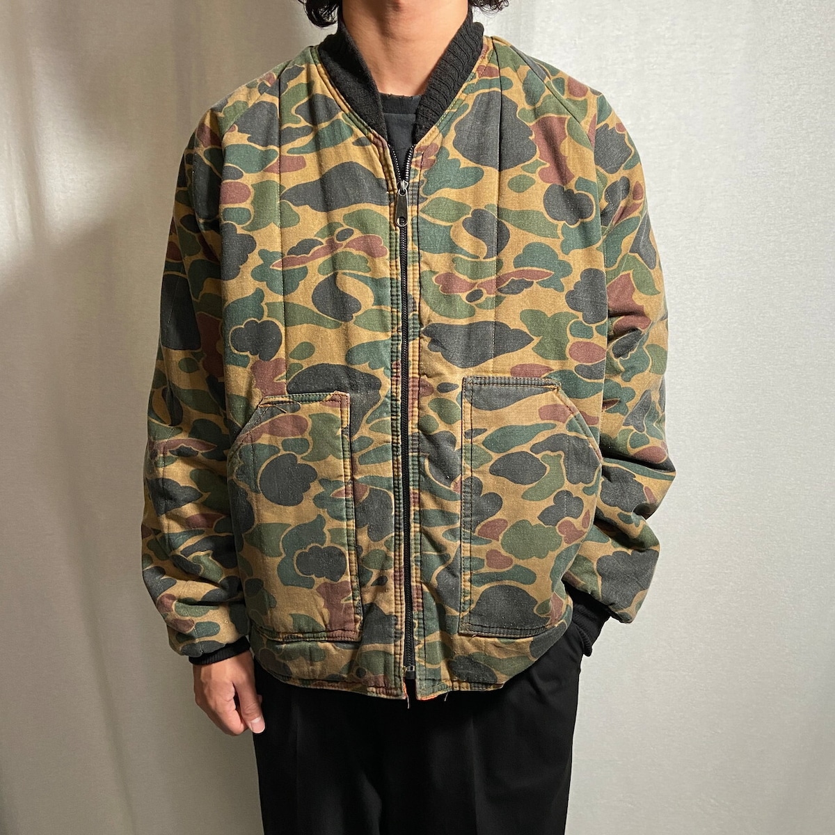 70年代~80年代 USA製 American Field ダックハンターカモ リバーシブル 