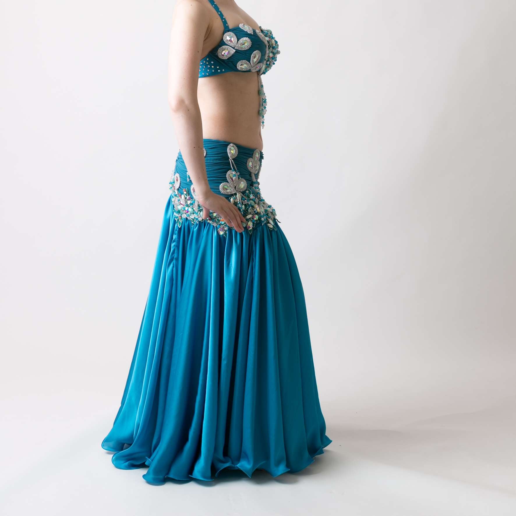 エジプト製衣装 ブルー MI0012 | shukran（シュクラン）ベリーダンス