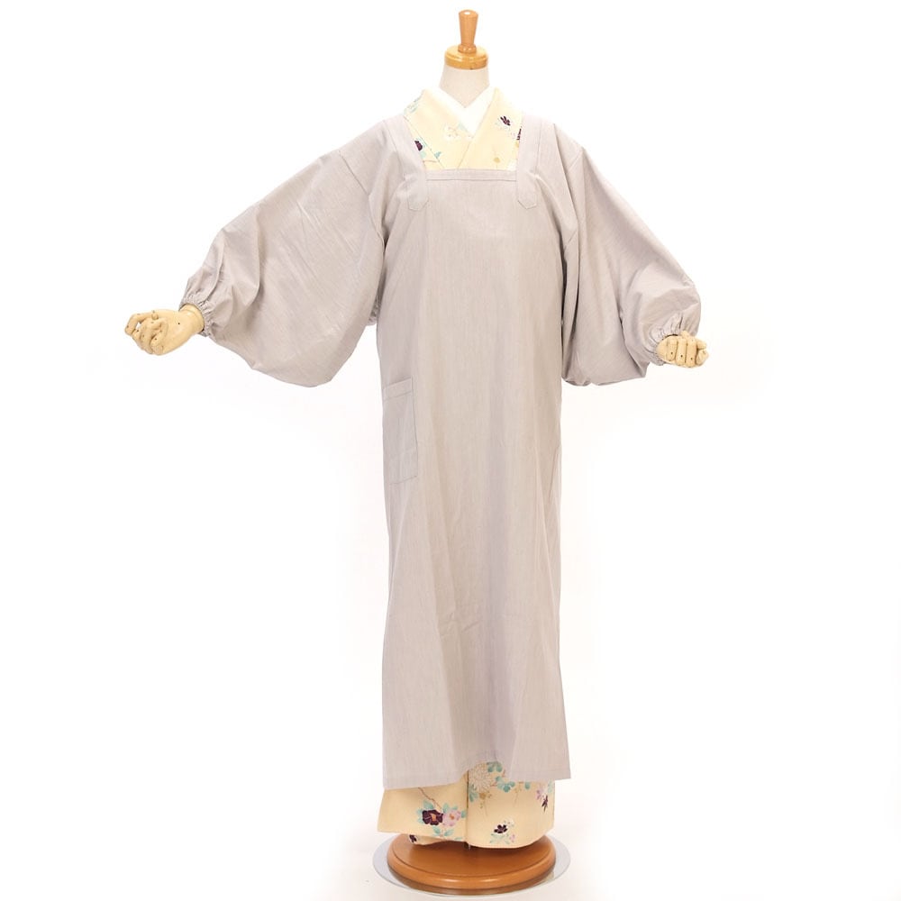 きもの山喜】割烹着 和装 ロングかっぽう着 水屋着 オリジナル 120cm