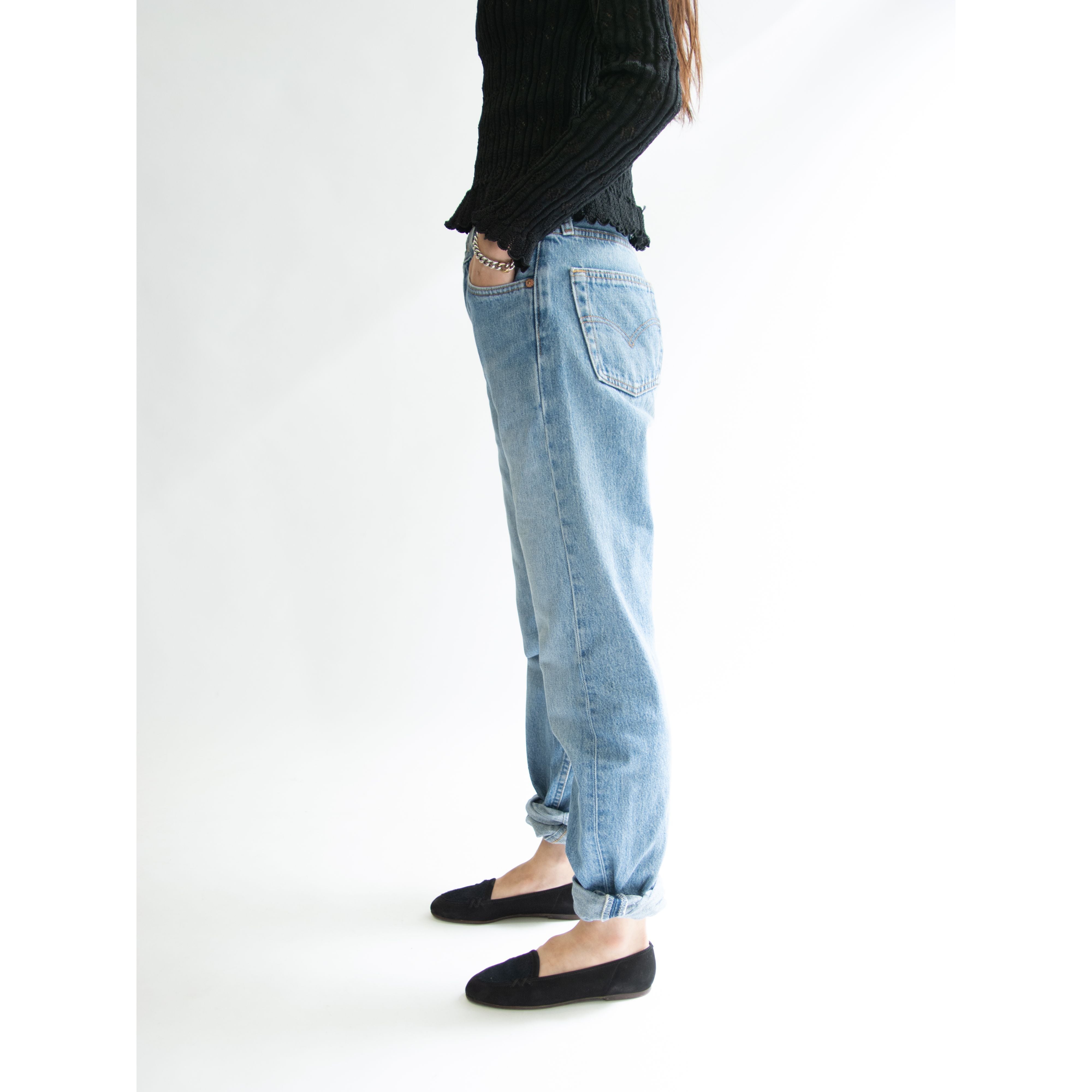【LEVI'S 501 FOR WOMEN】Made in U.S.A. 90's straight denim pants W27 L32（リーバイス アメリカ製 ストレートデニムパンツ ジーンズ）11c