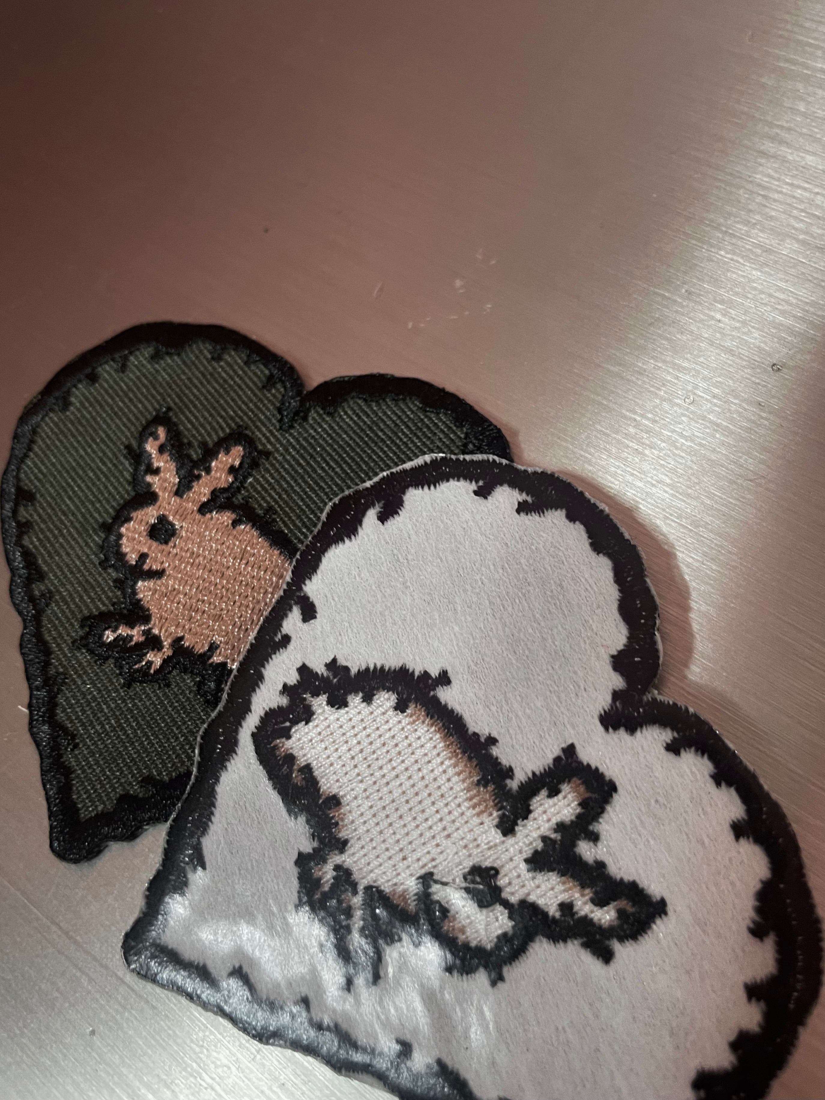 embroidered patch〈Bunny heart〉