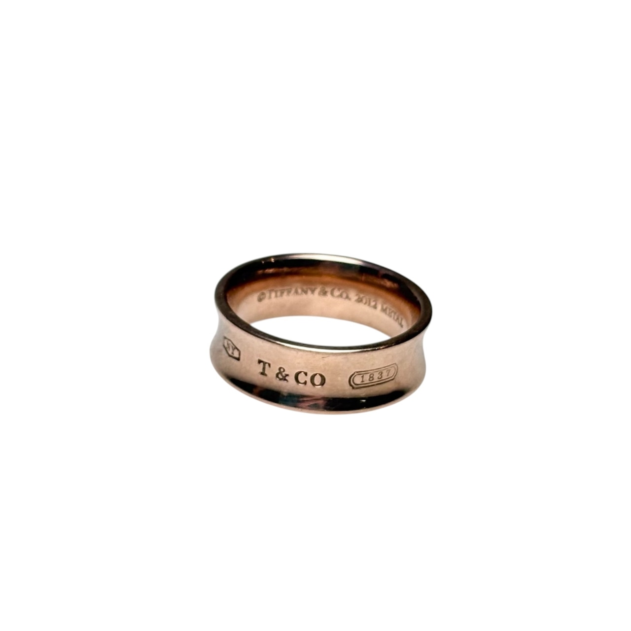2012’s TIFFANY rubedo metal wide ring “1837”
