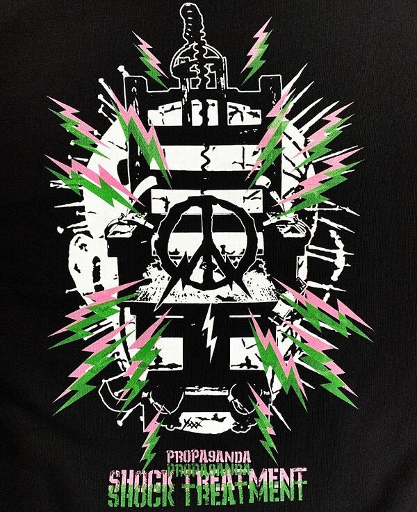 Propa9anda プロパガンダ Shocking 999 9 Hoodie プルオーバーパーカー スウェット フーディー 黒 ブラック バックプリント スカル ドクロ メンズレディース 大きいサイズ Uk パンクロック Punkrock ハードコア Hardcore メタル Metal バンド ギフト ステージ衣装