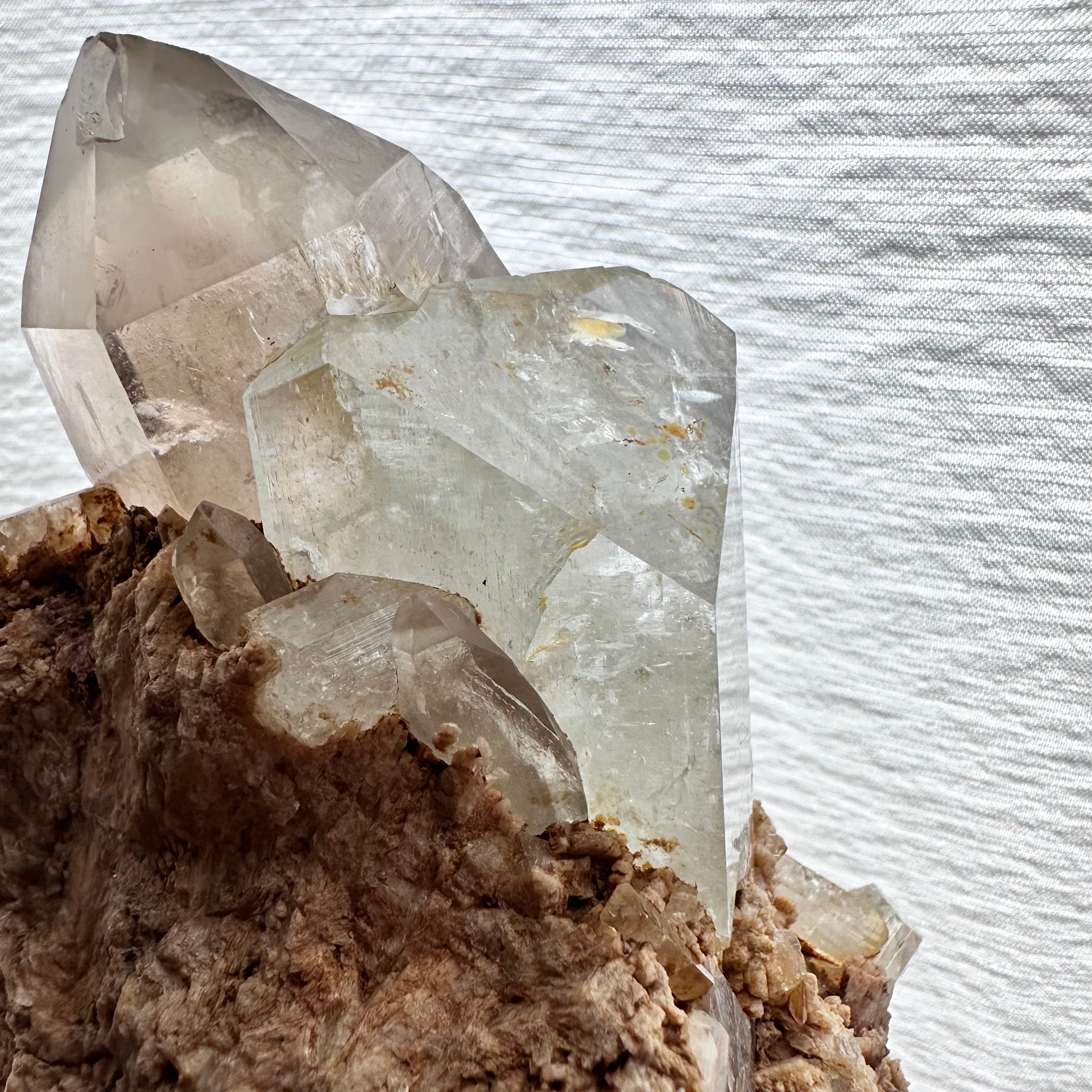 トパーズ スモーキークォーツ共生　鉱物　鉱石 トパーズ スモーキークォーツ共生 鉱物 鉱石