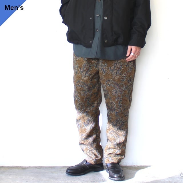 weac. ペイズリーイージーパンツ RELAX PANTS - Paisley (Olive)
