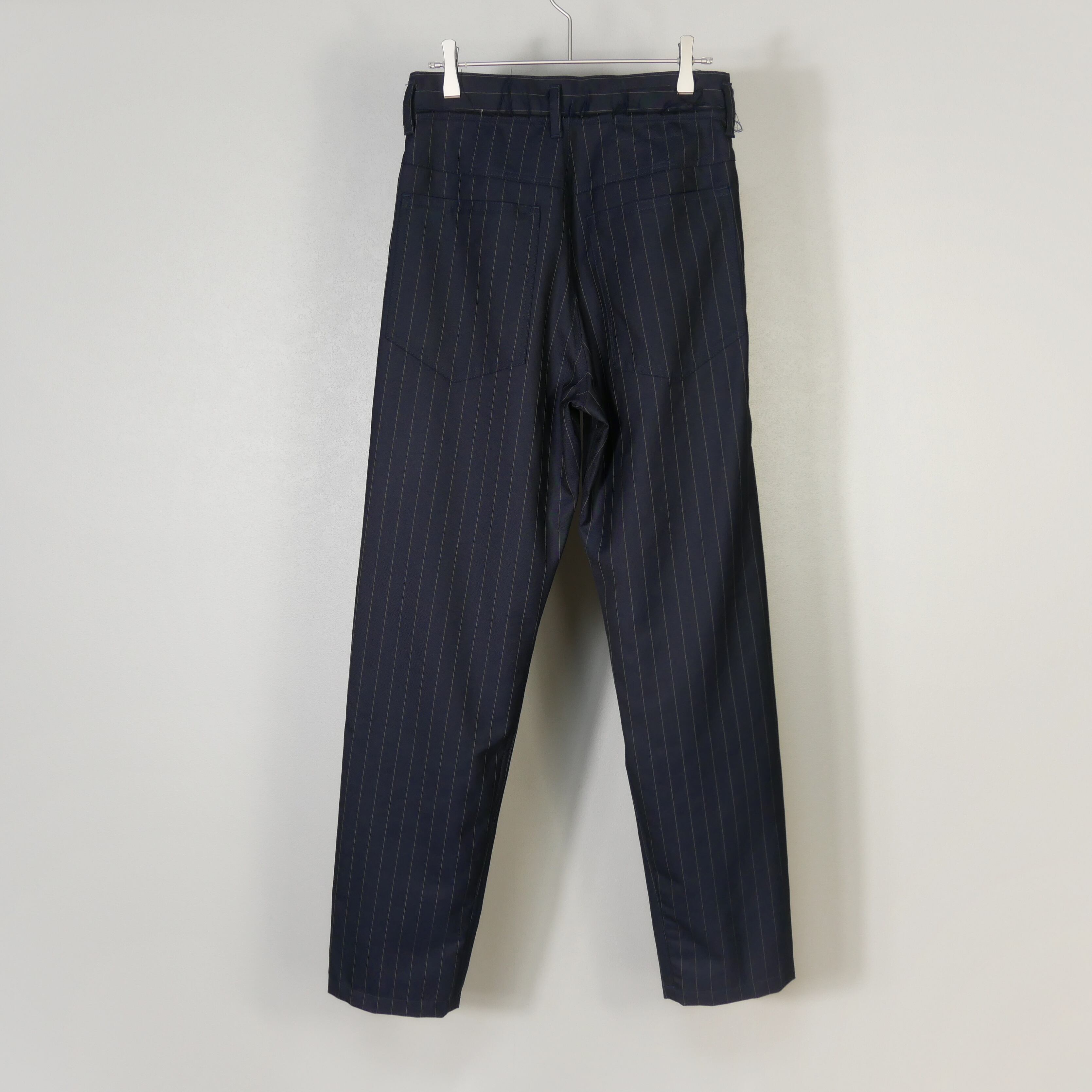 Camiel Fortgens 22AW Wool Twill Jeans Navy Pinstripe XS | Pay ID Camiel Fortgens 22AW Wool Twill Jeans Navy Pinstripe XS | Pay ID