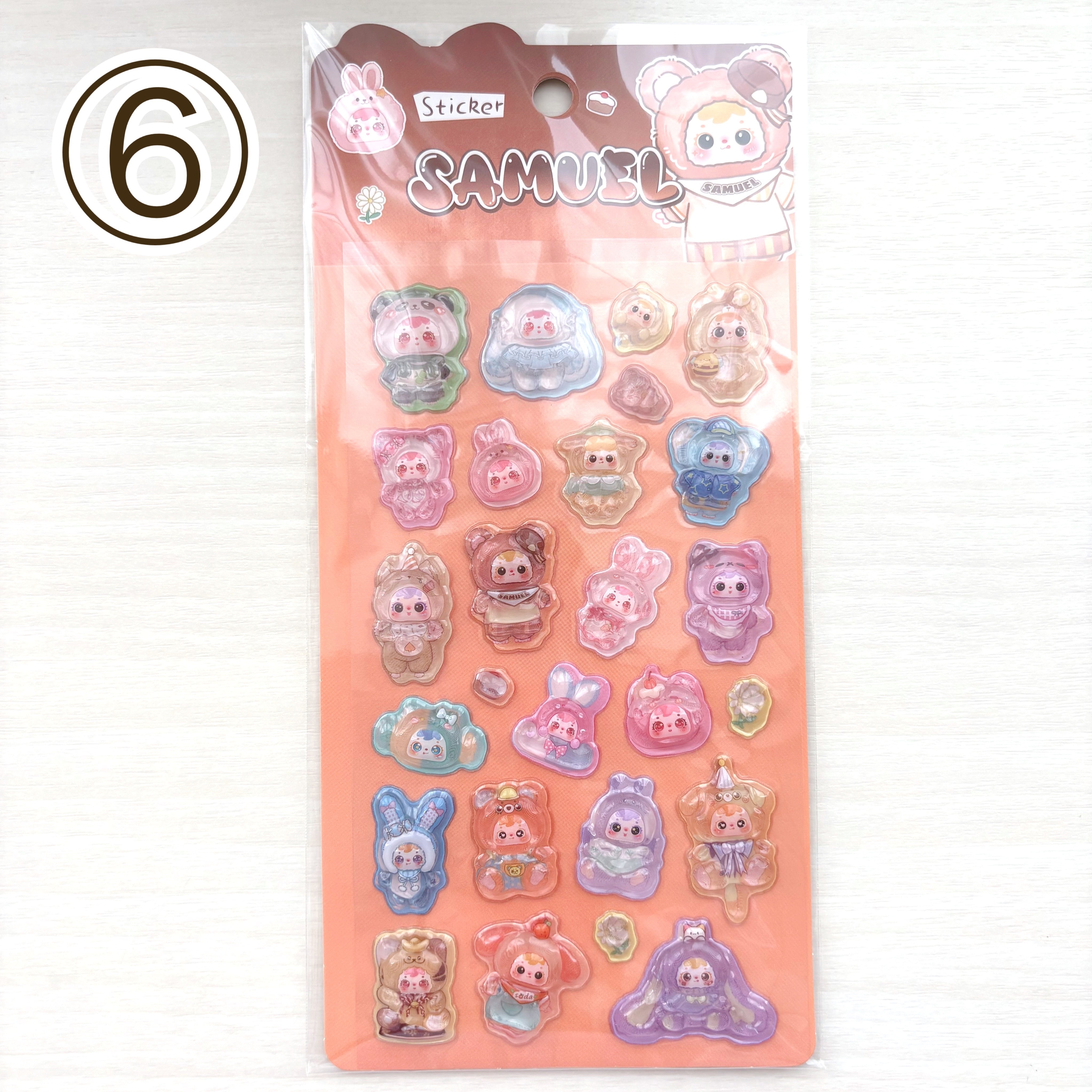 正規ライセンス品】サミュエルぷっくりステッカー♡全6種類 | DecoJolie