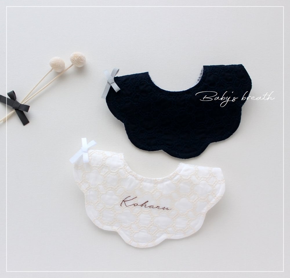 フラワーリング スタイ お名前 刺繍入れ 3色 | baby's breath