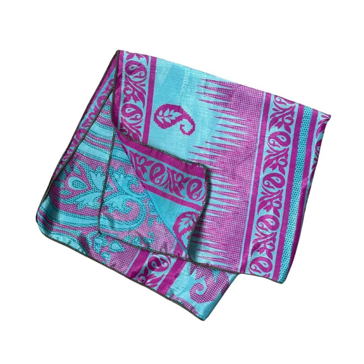 No.011| リサイクルサリースカーフ Sサイズ