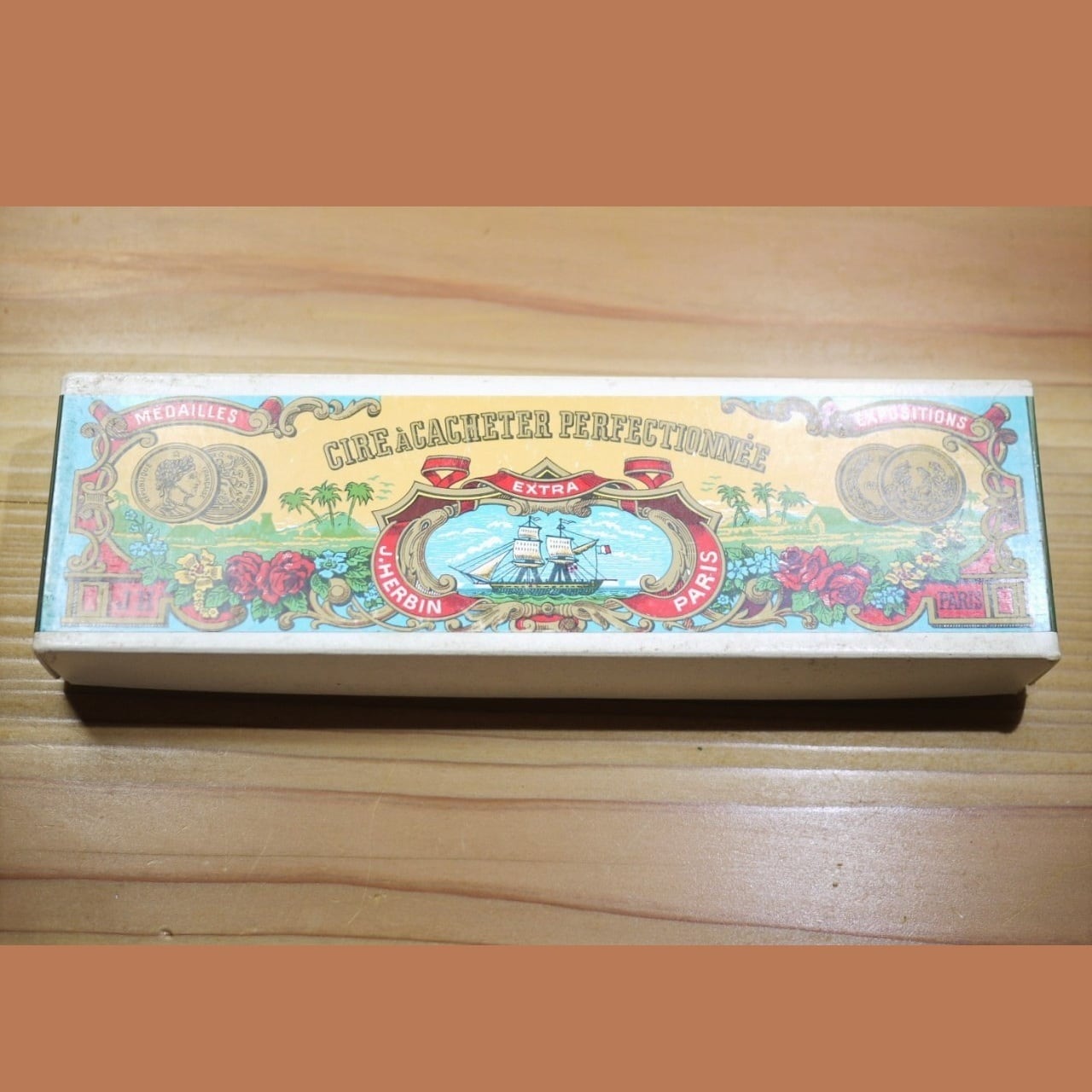 J.HERBIN シーリングワックス 赤スティック10本 封蝋スタンプ フランス