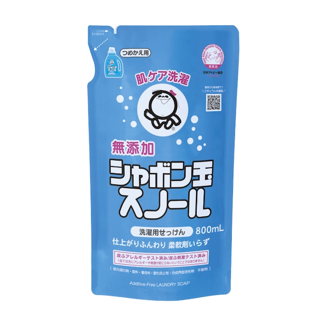 【洗濯用】シャボン玉スノールボトル つめかえ用 800ｍL