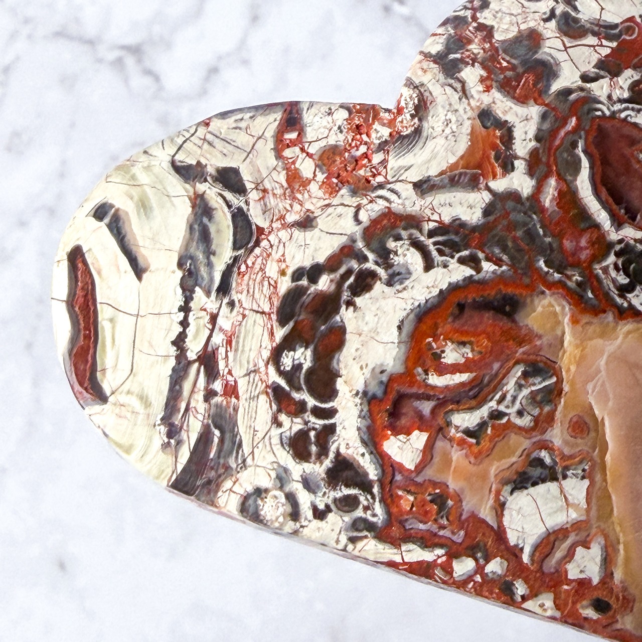 マネーアゲート ハート ＊ Money Agate ＊ 天然石