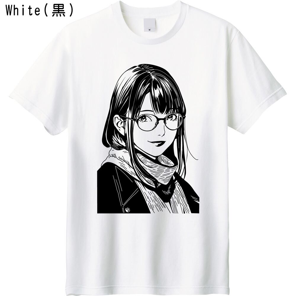 アトリエgg 50'sガールTシャツ 全5色/XXL】アーバン・ラインアート シティガール プリントTシャツ